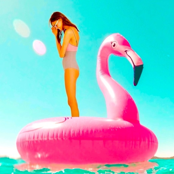 Madewell x Tavik Scarlett Swimsuit Electric Pink and Telloride Stone Sz S NWT - Picture 3 of 13